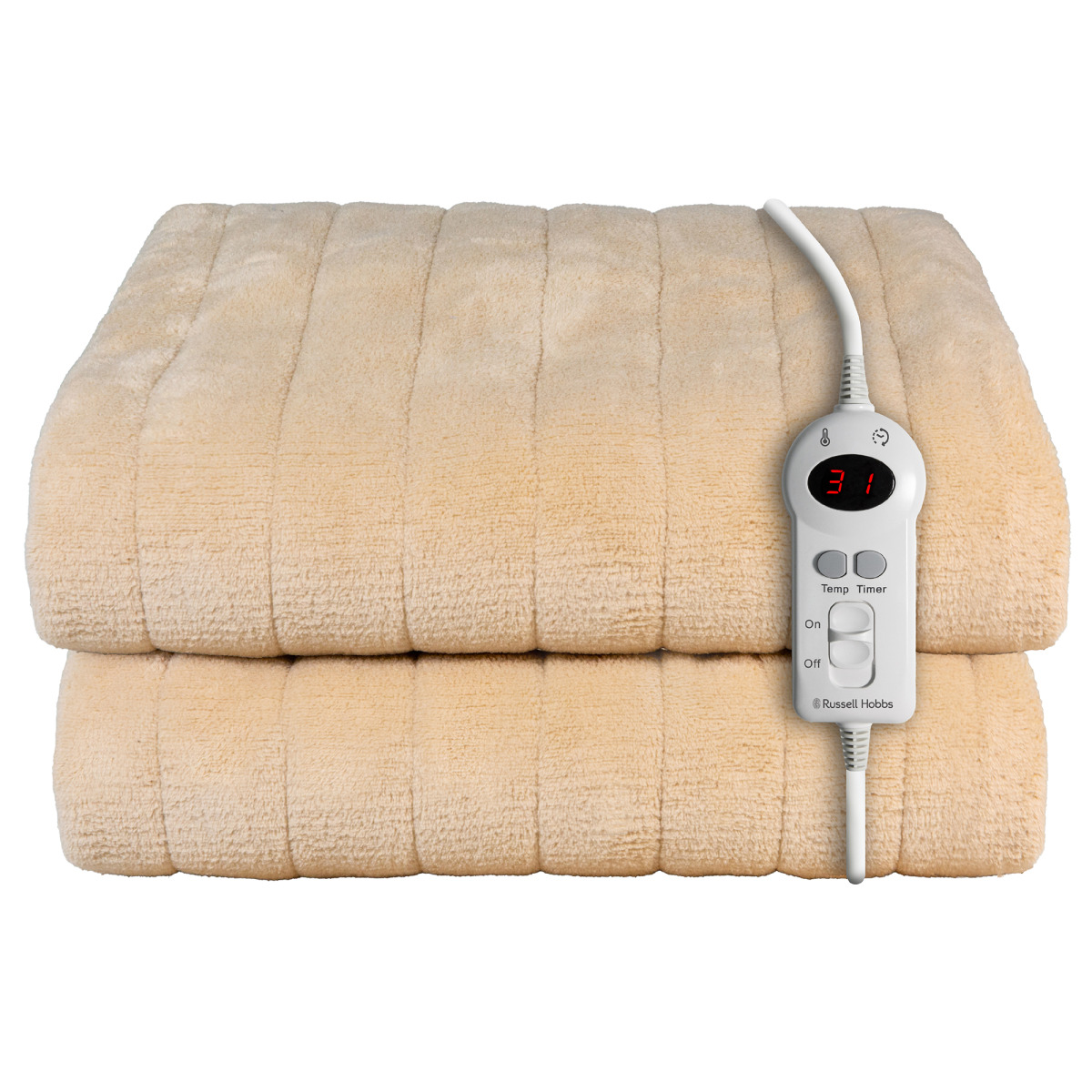 RHHT1004BG - Couverture chauffante en micropolaire beige